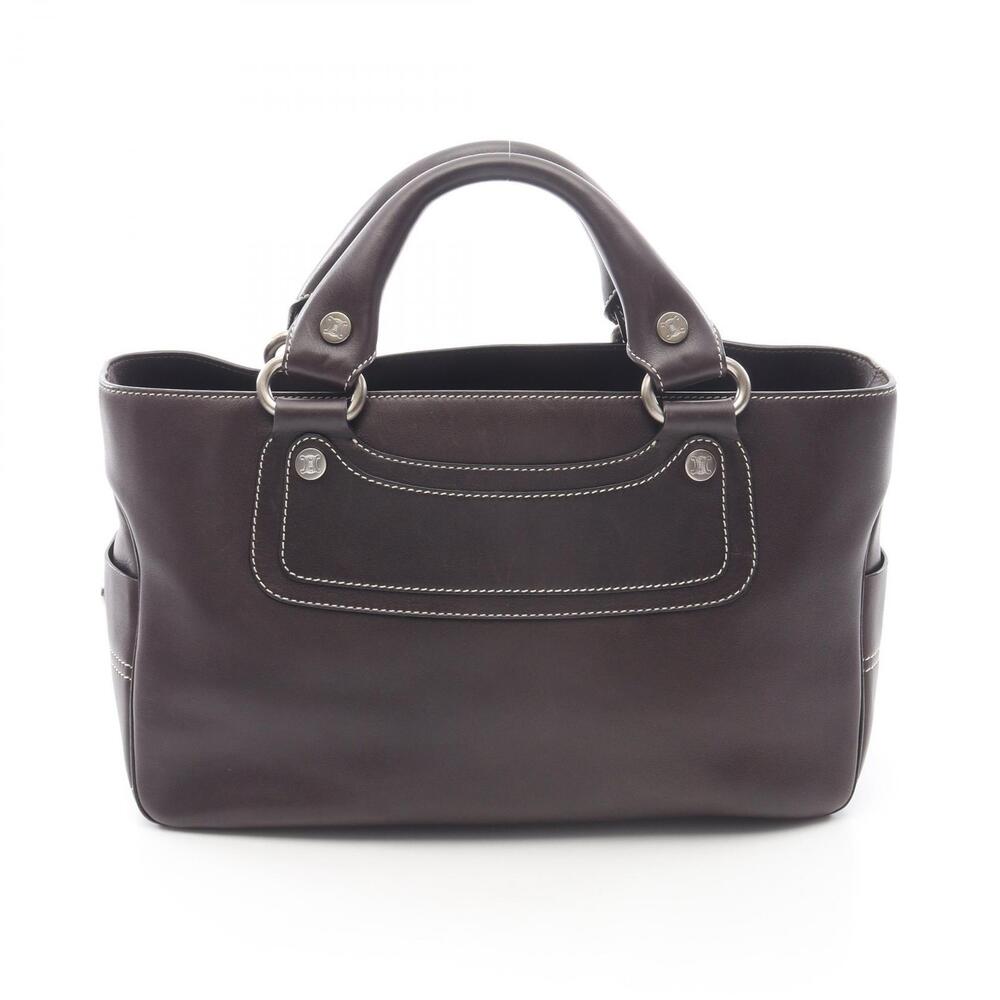 Celine Boogie Bag Handbag Leather Brown